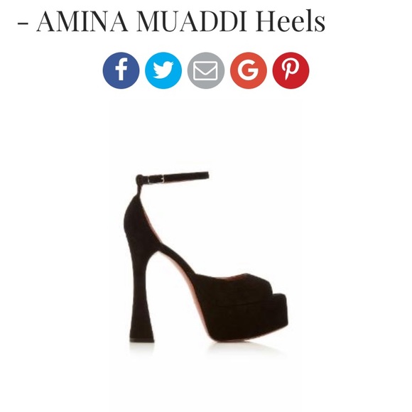 Amina Muaddi Bianca Platform 